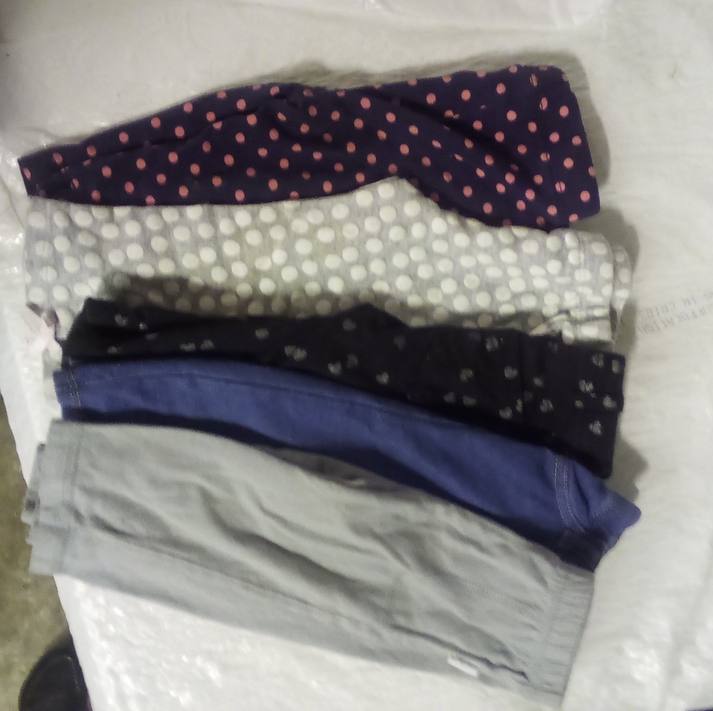 5 pairs of 3-6 month old baby girl pants